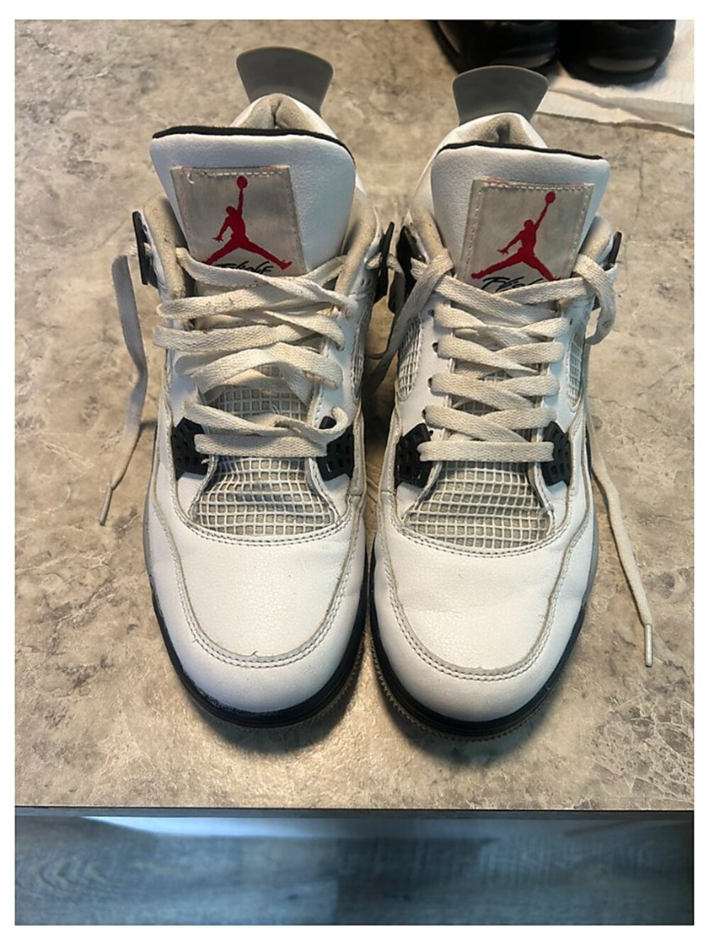 Air Jordan 4 White Cement Sneakers